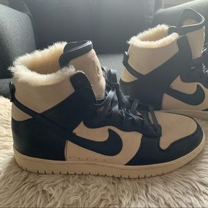 nike dunk high sherpa